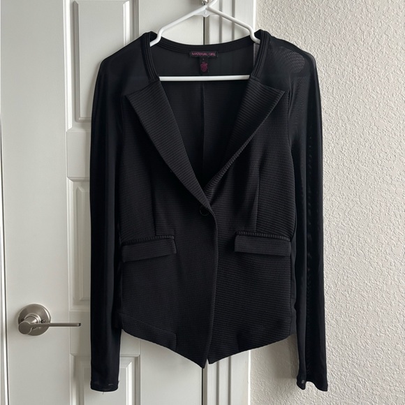 Material Girl lightweight blazer style jacket, black (size L) - Picture 3 of 7